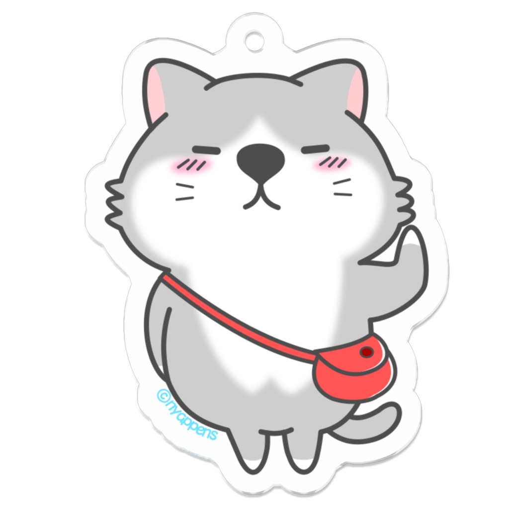 ねこなのよmoppuちゃんアクキー(まかせるニャ!)