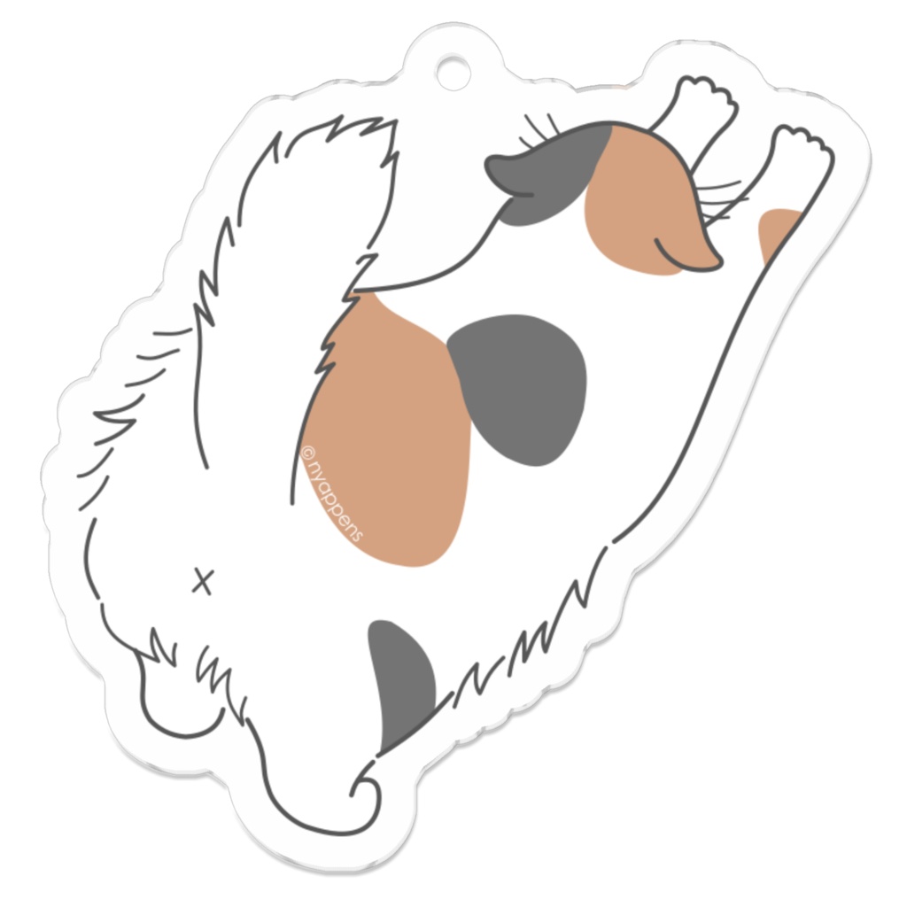 のびのびモフ猫アクキー