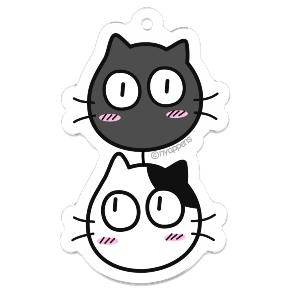 おとぼけKURO&ぶちアクキー