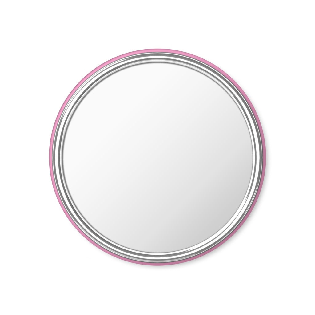 ゆるねこ缶ミラー(グレはちわれ)