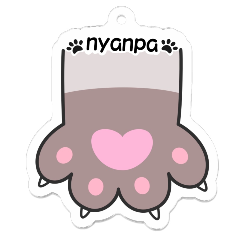 にゃんぱアクキー(茶うす)