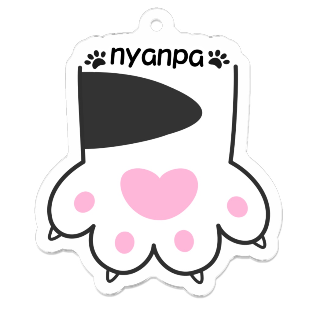 にゃんぱアクキー(ぶち)