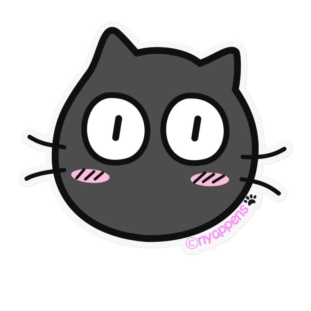 おとぼけKUROステッカー(フェイス)