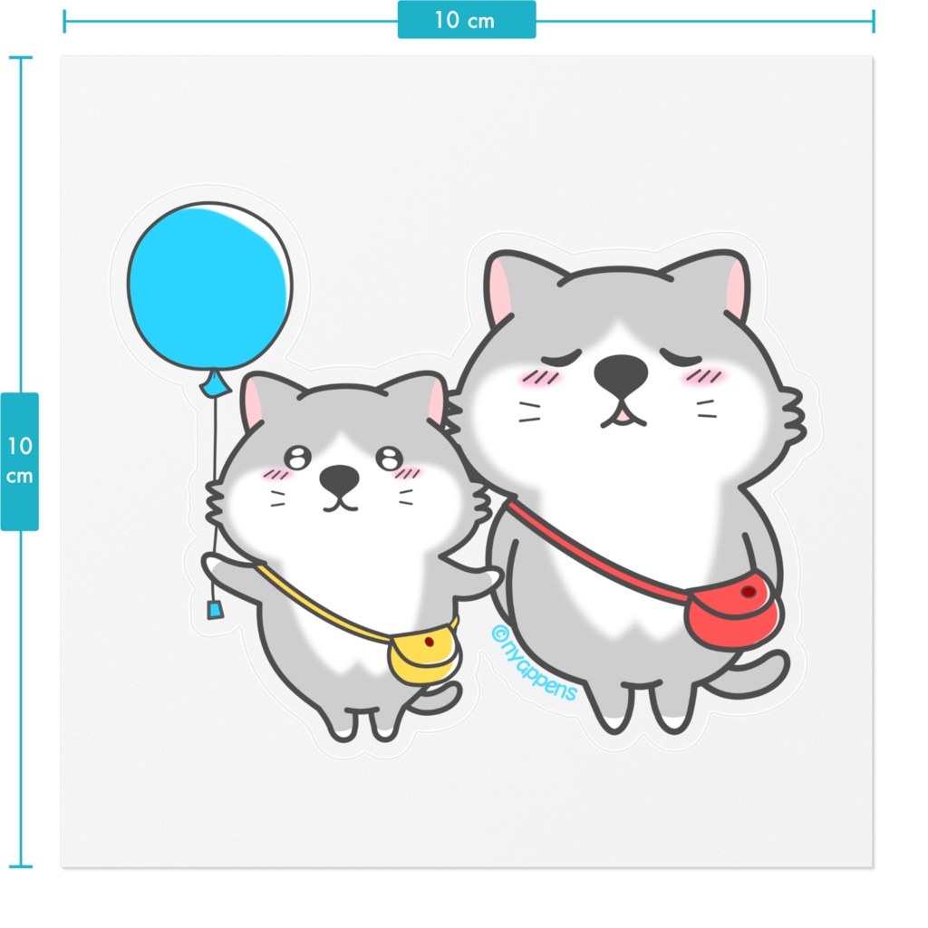 ねこなのよmoppuちゃんステッカー(うとうと)