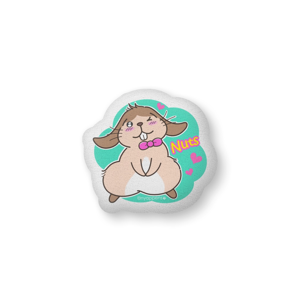 たれ耳うさぎのNutsくん★ふかふかクッション（ごきげん）