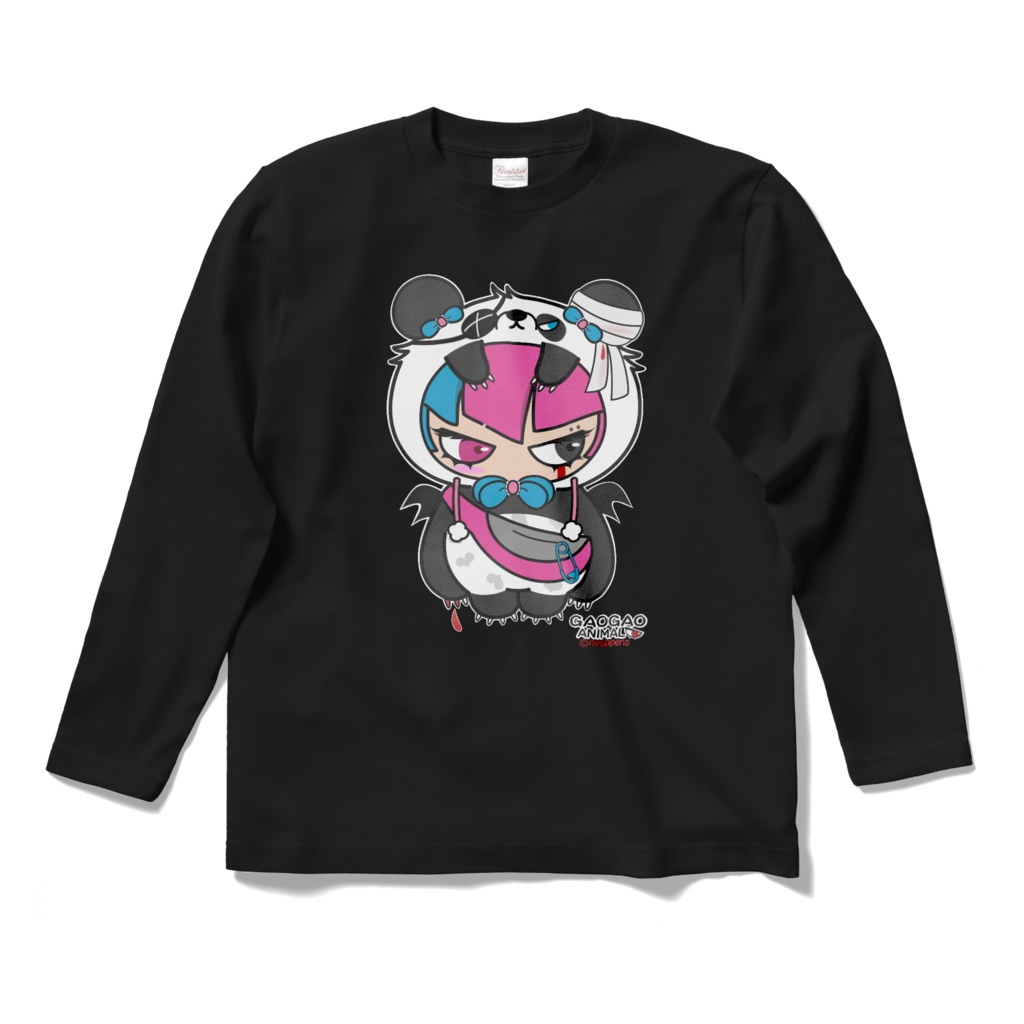 ガオガオあにまる長袖Tシャツ(パンダ)