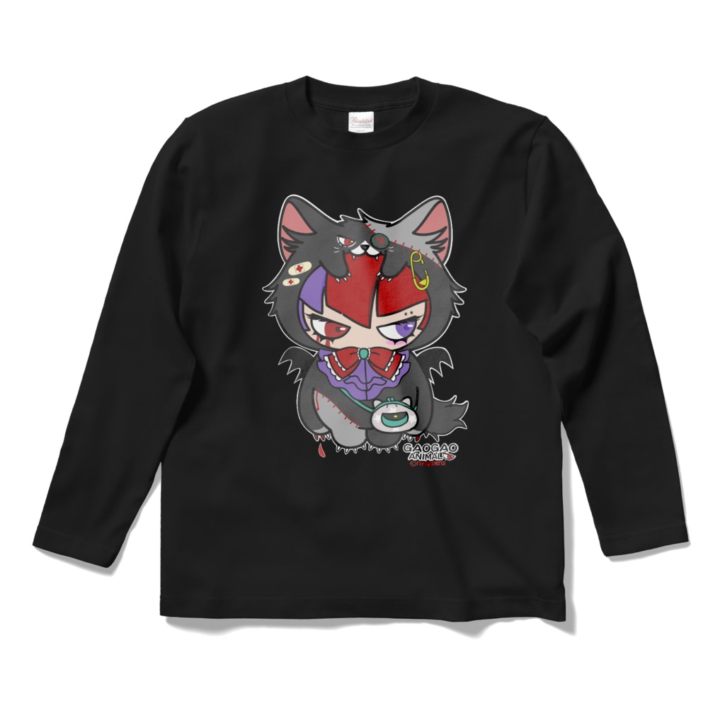 ガオガオあにまる長袖Ｔシャツ（ねこ）