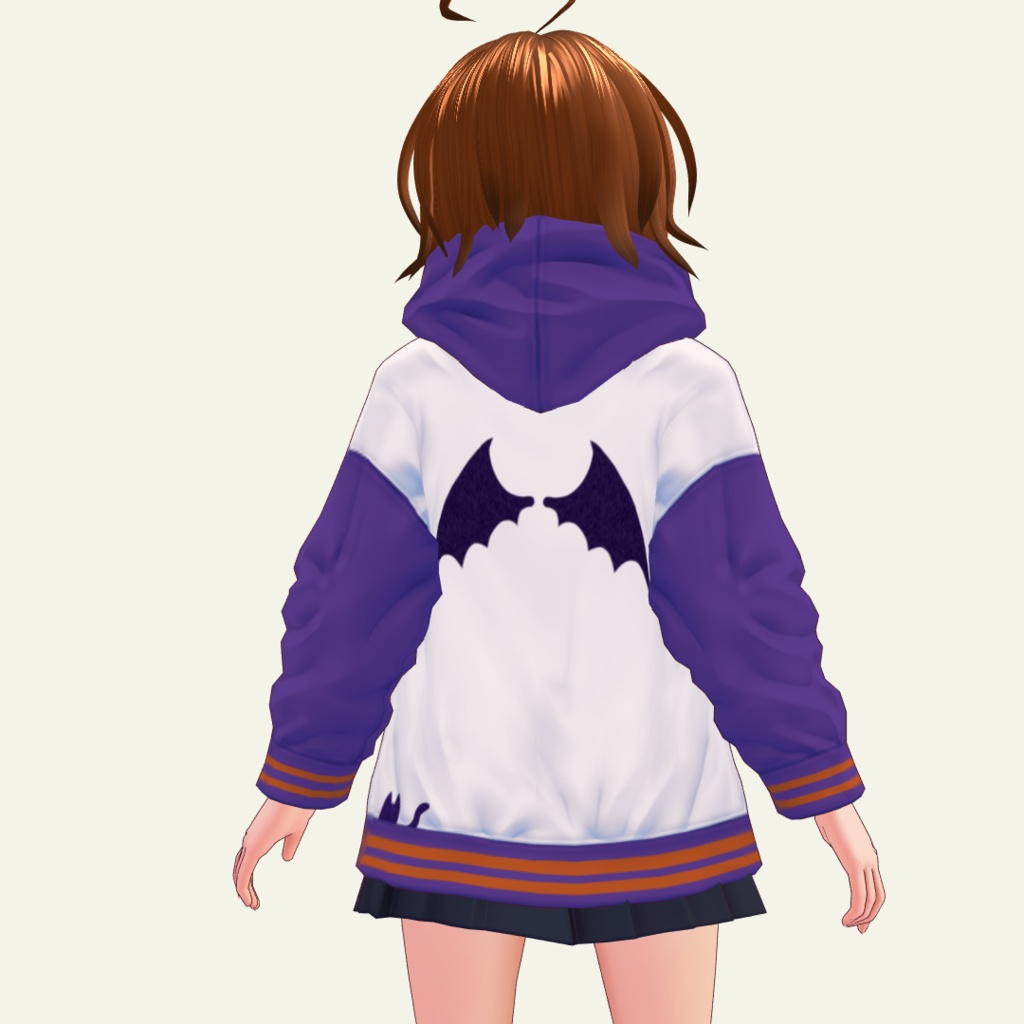 【無料】ゆるいハロウィンパーカー【VRoid用】