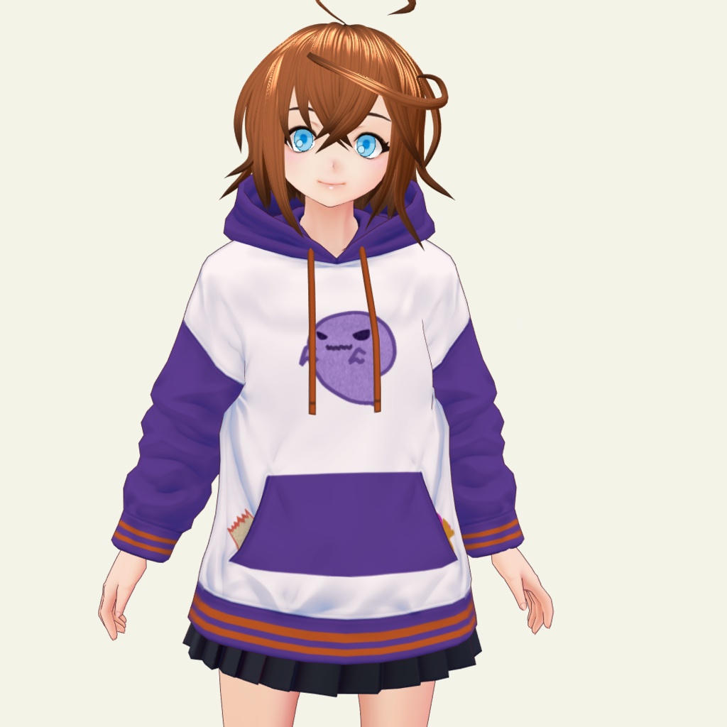 【無料】ゆるいハロウィンパーカー【VRoid用】