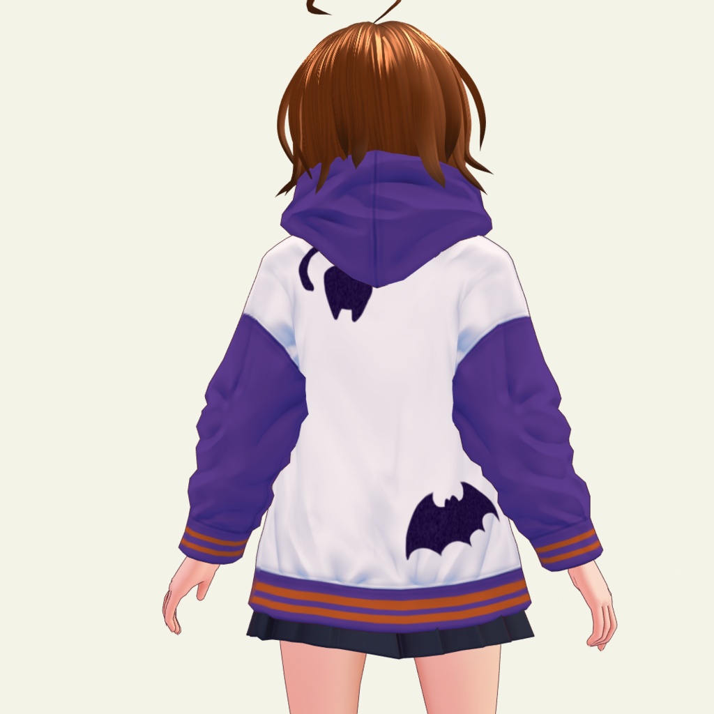 【無料】ゆるいハロウィンパーカー【VRoid用】