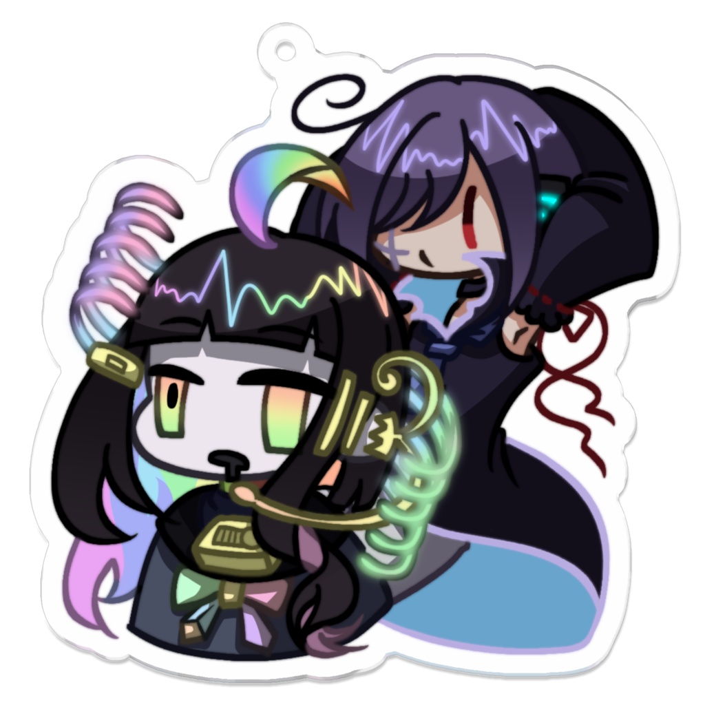 【UTAU】繋戯アワセ＆闇塚黒逸アクキー