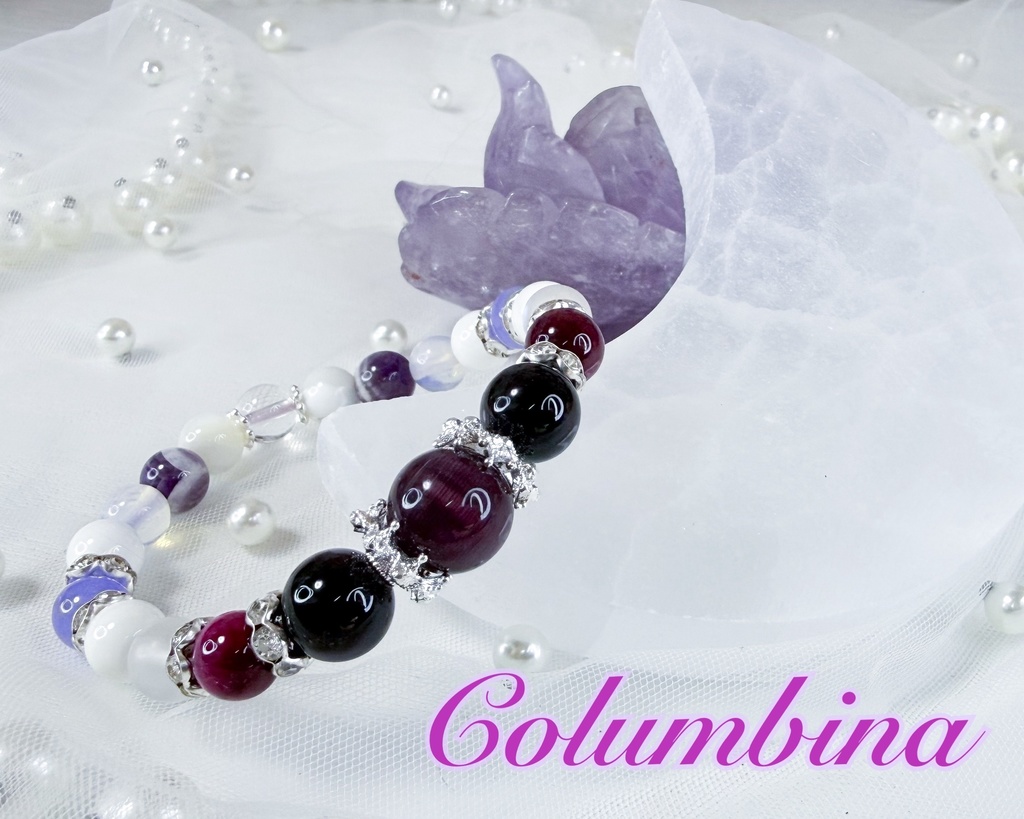 【原神】コロンビーナイメージ天然石ブレスレット