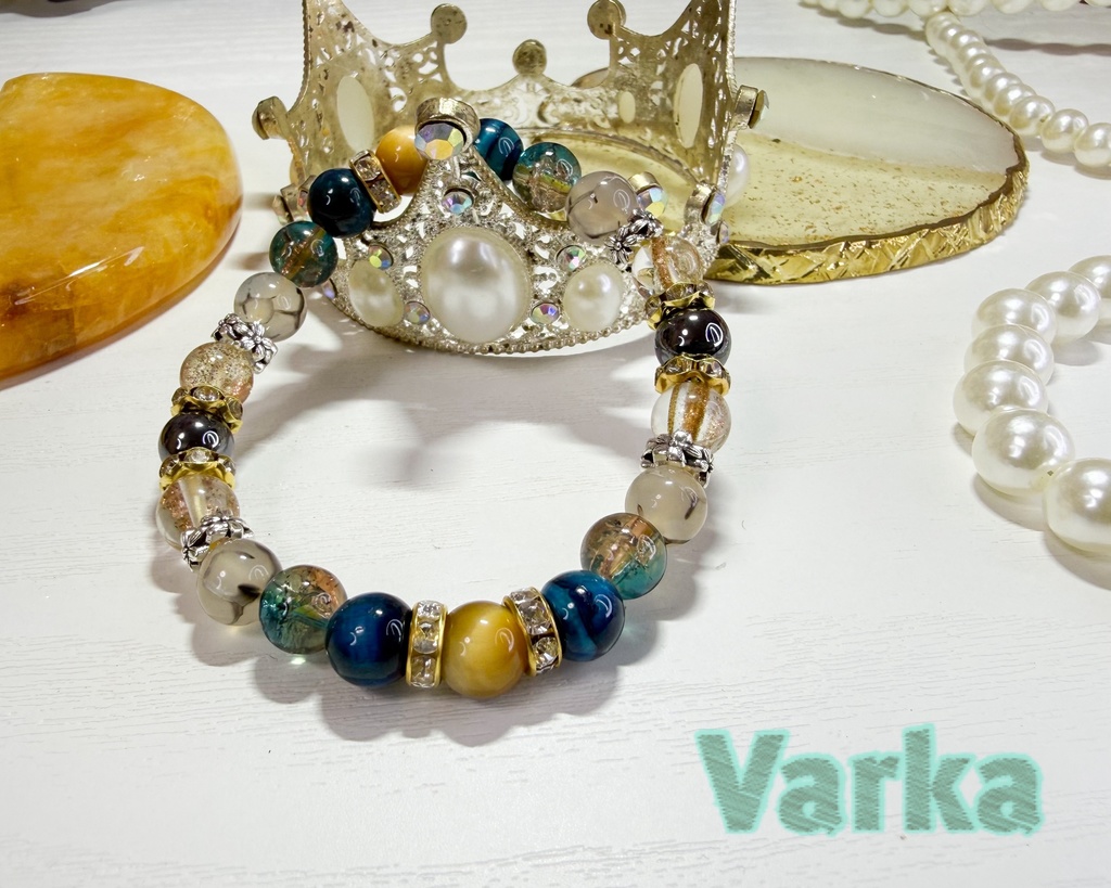 【原神】ファルカイメージ天然石ブレスレット