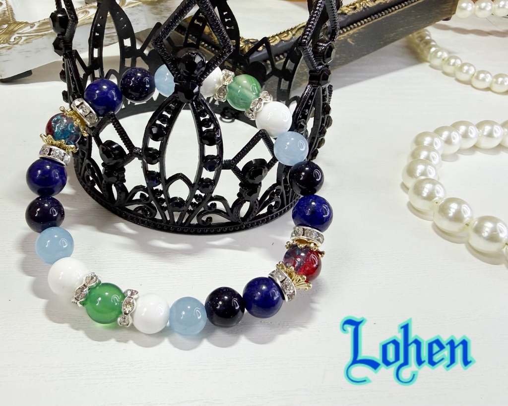 【原神】ローエンイメージ天然石ブレスレット