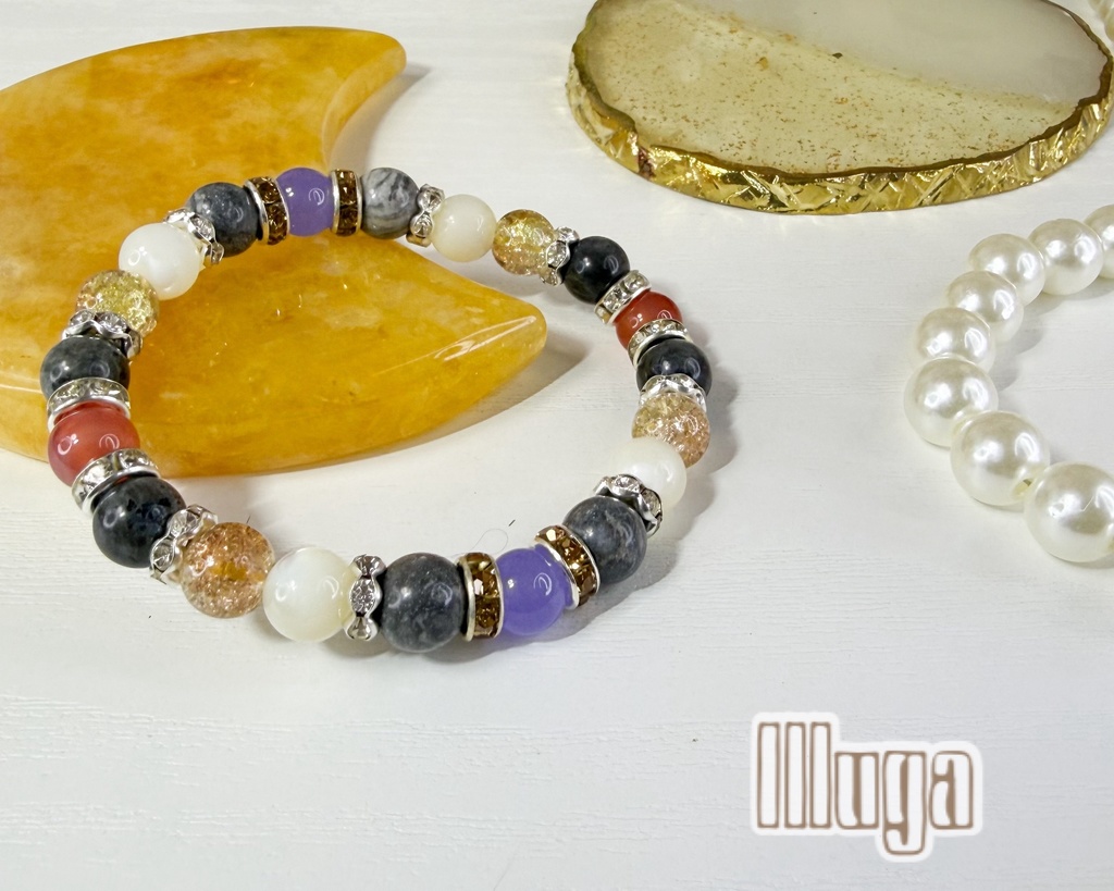 【原神】イルーガイメージ天然石ブレスレット