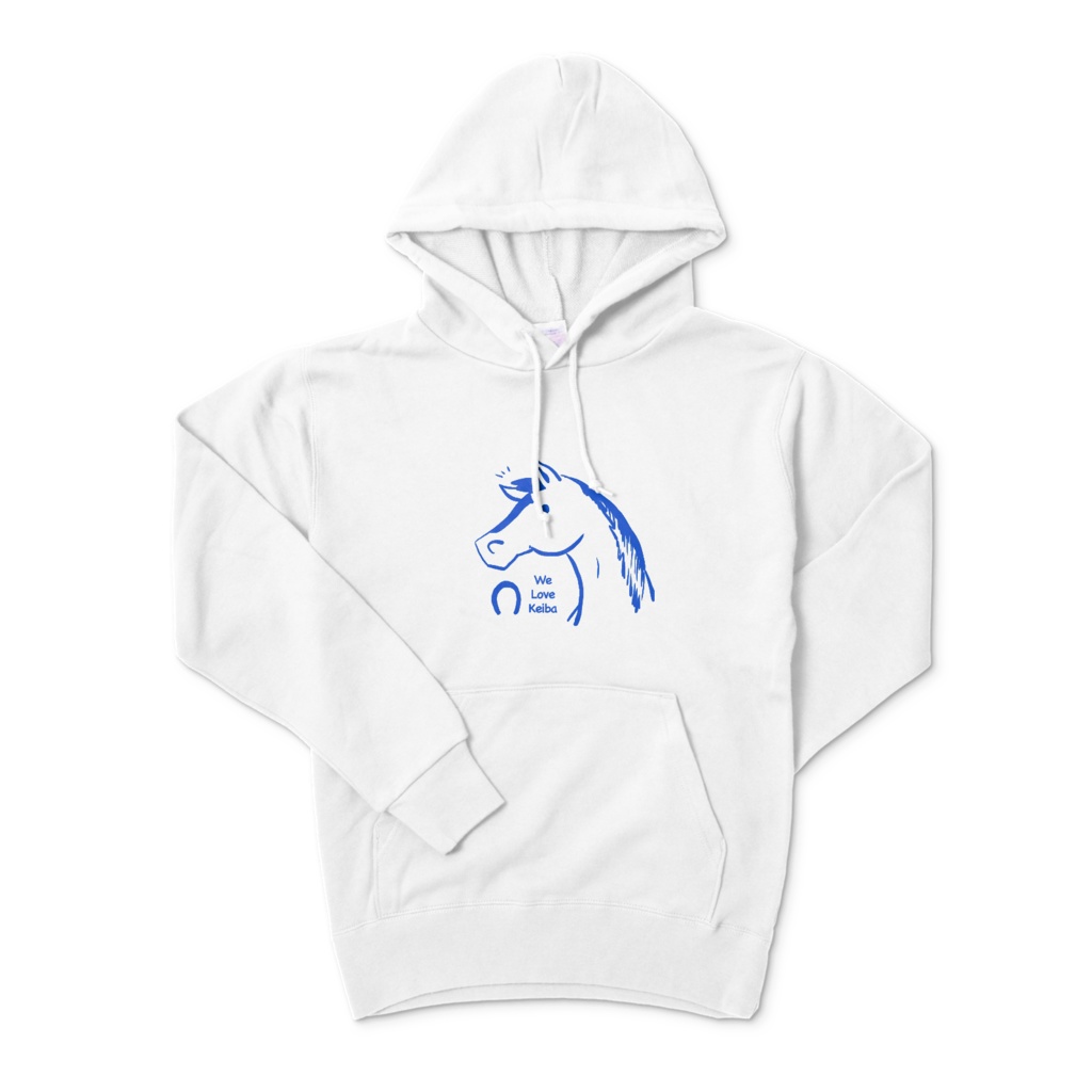 ホワイト蹄鉄パーカー