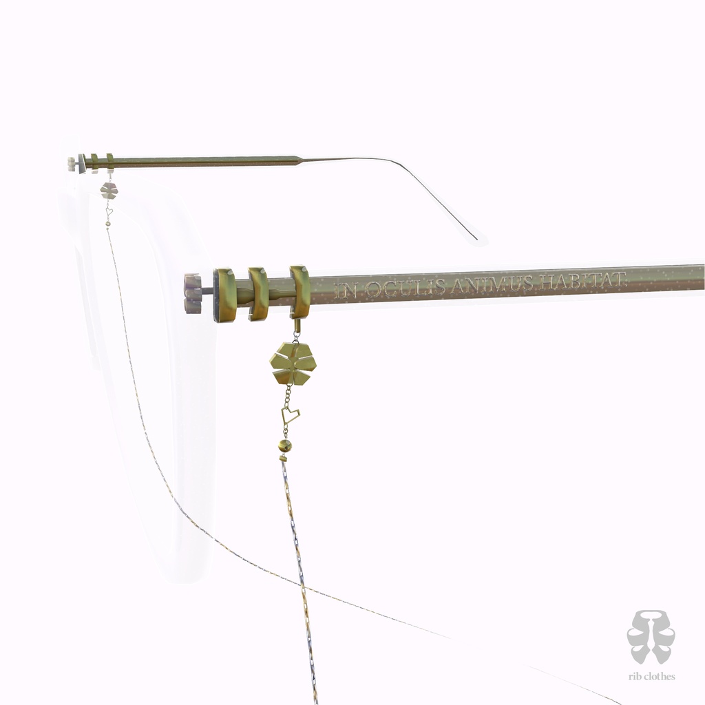 Skeleton Glasses -IN OCULIS ANIMUS HABITAT- 【VRChat対応】#rib_clothes