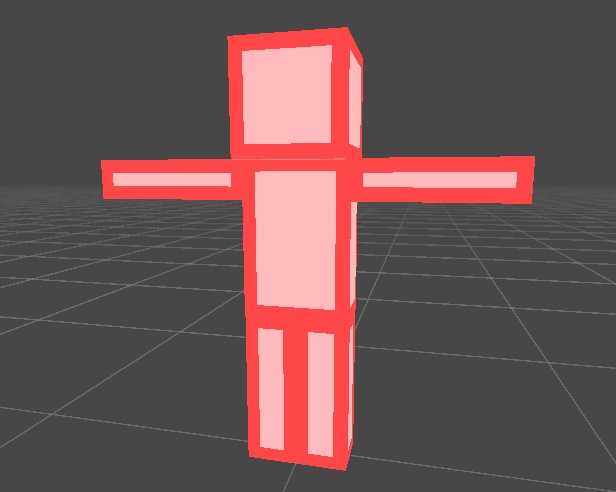 【VRC用】3d character like Minecraft
