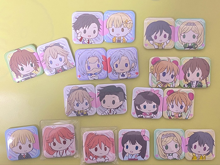 新サクラ大戦・組み合わせ自在スクエア缶バッヂ
