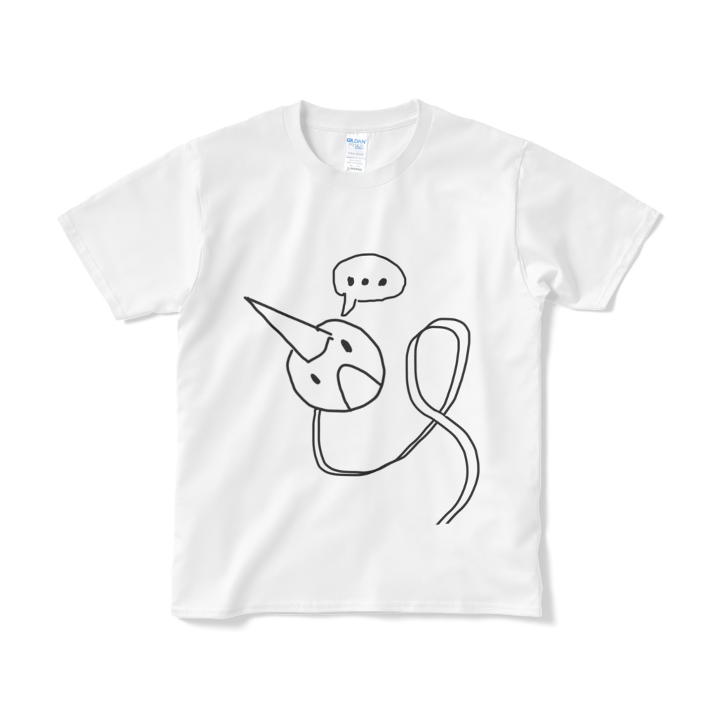【文化祭限定】クレーーーーインくん原画Tシャツ (・・・ver 白)