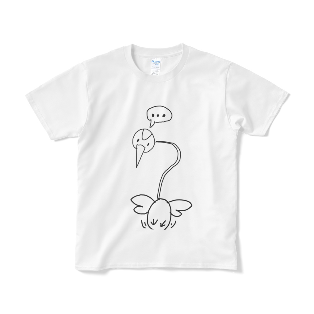 【文化祭限定】クレーーーーインくん原画Tシャツ (全身ver 白)