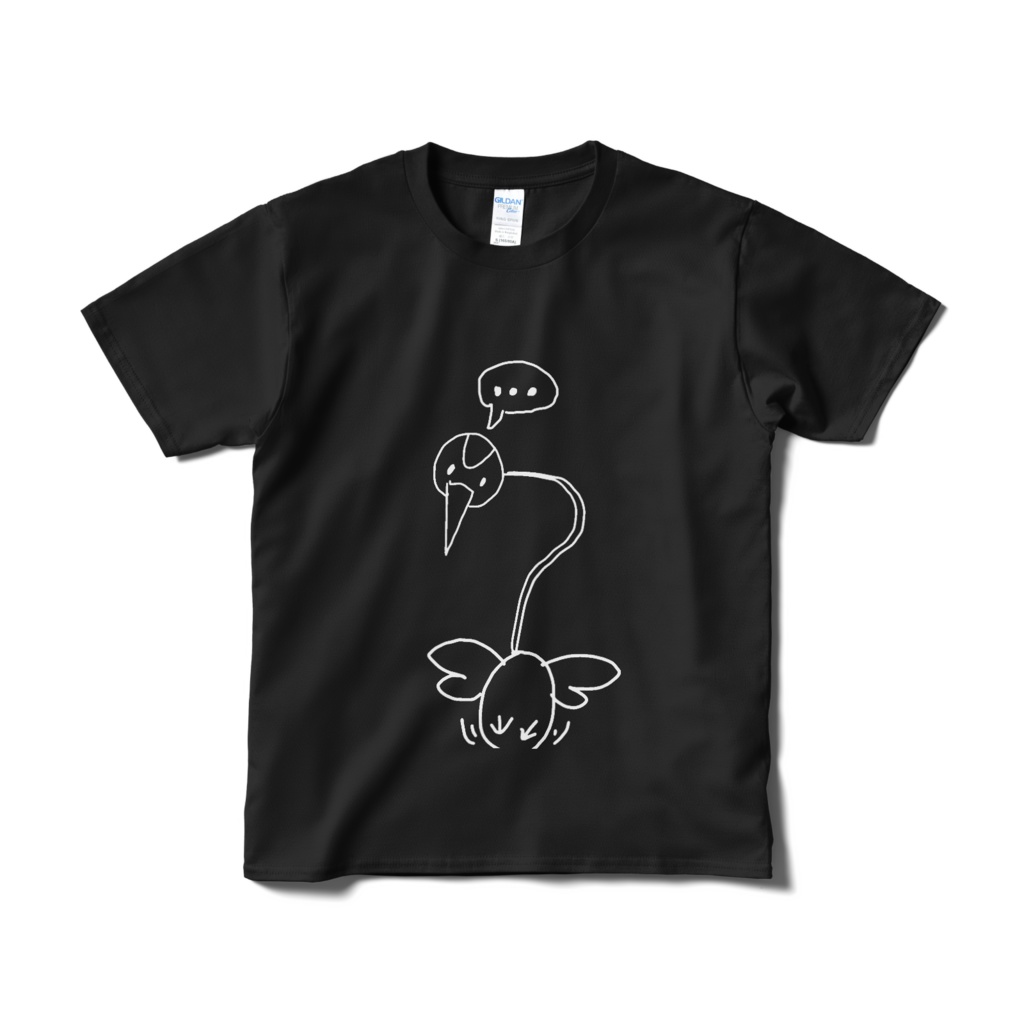 【文化祭限定】クレーーーーインくん原画Tシャツ (全身ver 黒)