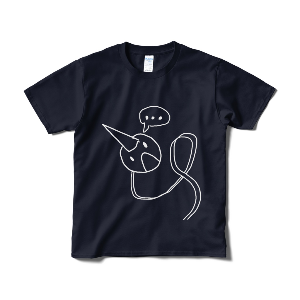 【文化祭限定】クレーーーーインくん原画Tシャツ (・・・ver 紺)