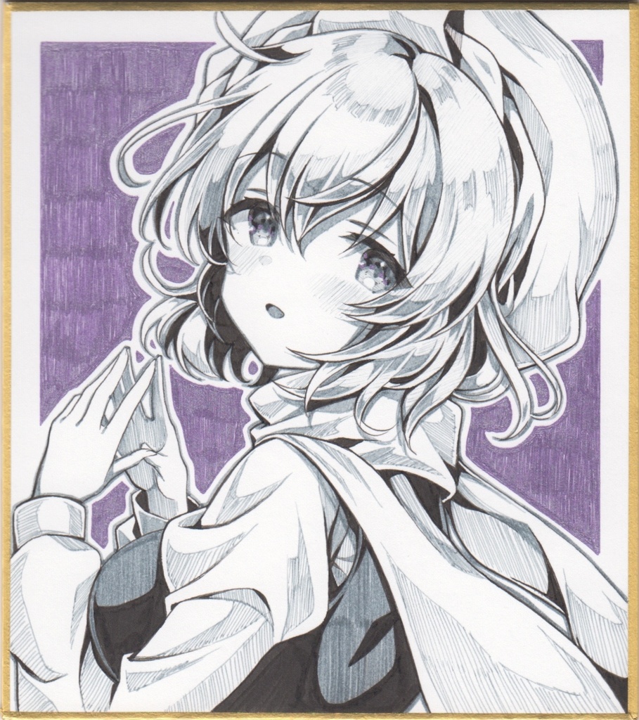 【小色紙】レティ【ペン画】