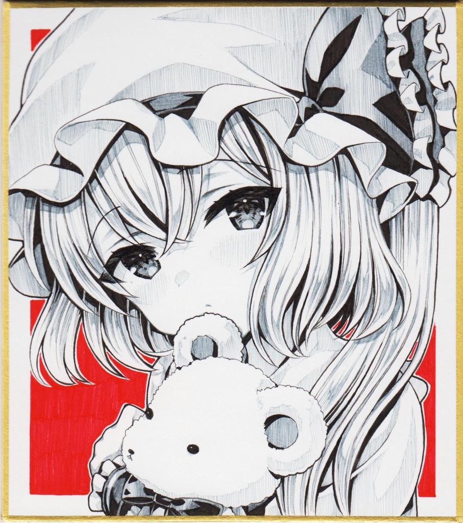 【小色紙】フランドール【ペン画】