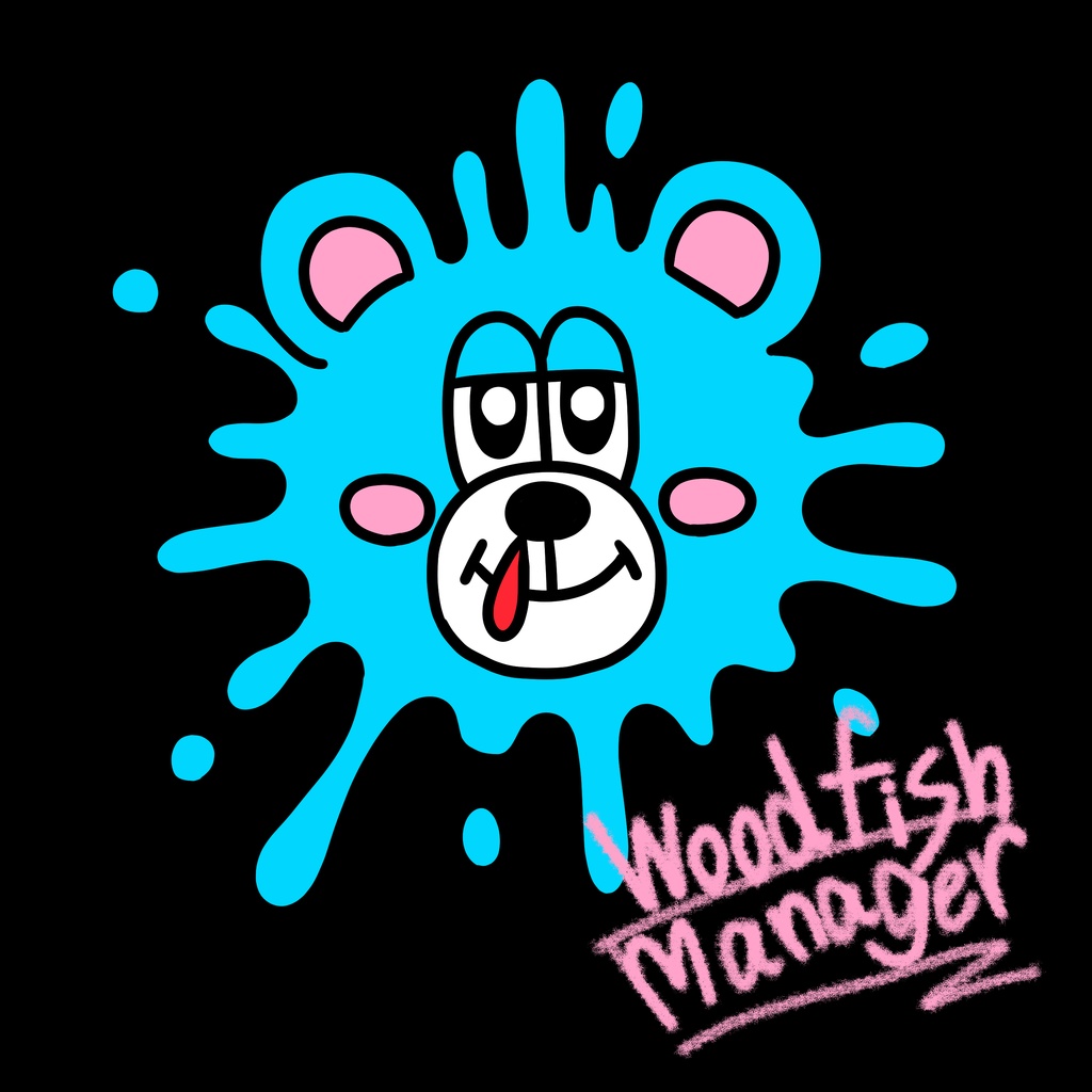 スプラッシュクマさんブルーTシャツ