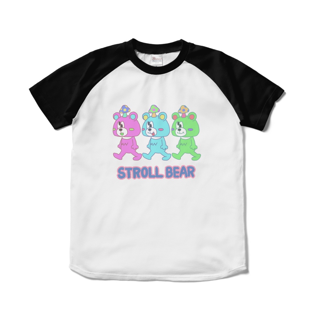 お散歩クマさんラグランTシャツ