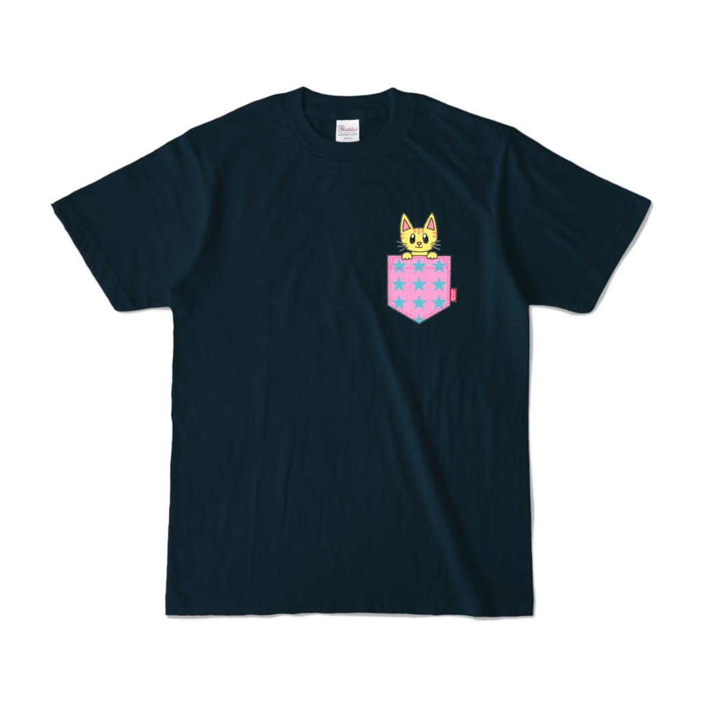 ポケットネコさんTシャツ(３色)