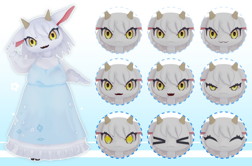 オリジナル3Dモデル フロル Flor