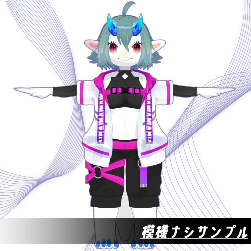 【VRC想定】オリジナル3Dモデル アニア ANIA