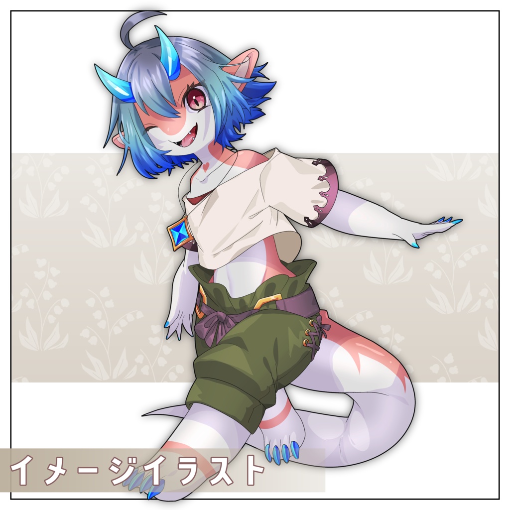 【VRC想定】オリジナル3Dモデル アニア ANIA