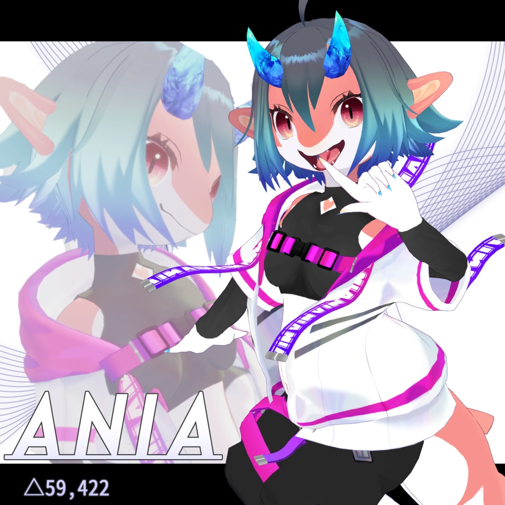 【VRC想定】オリジナル3Dモデル　アニア　ANIA