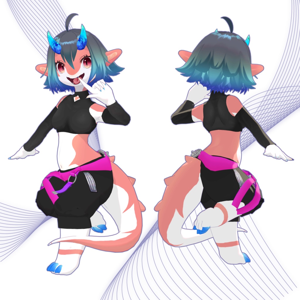 【VRC想定】オリジナル3Dモデル アニア ANIA