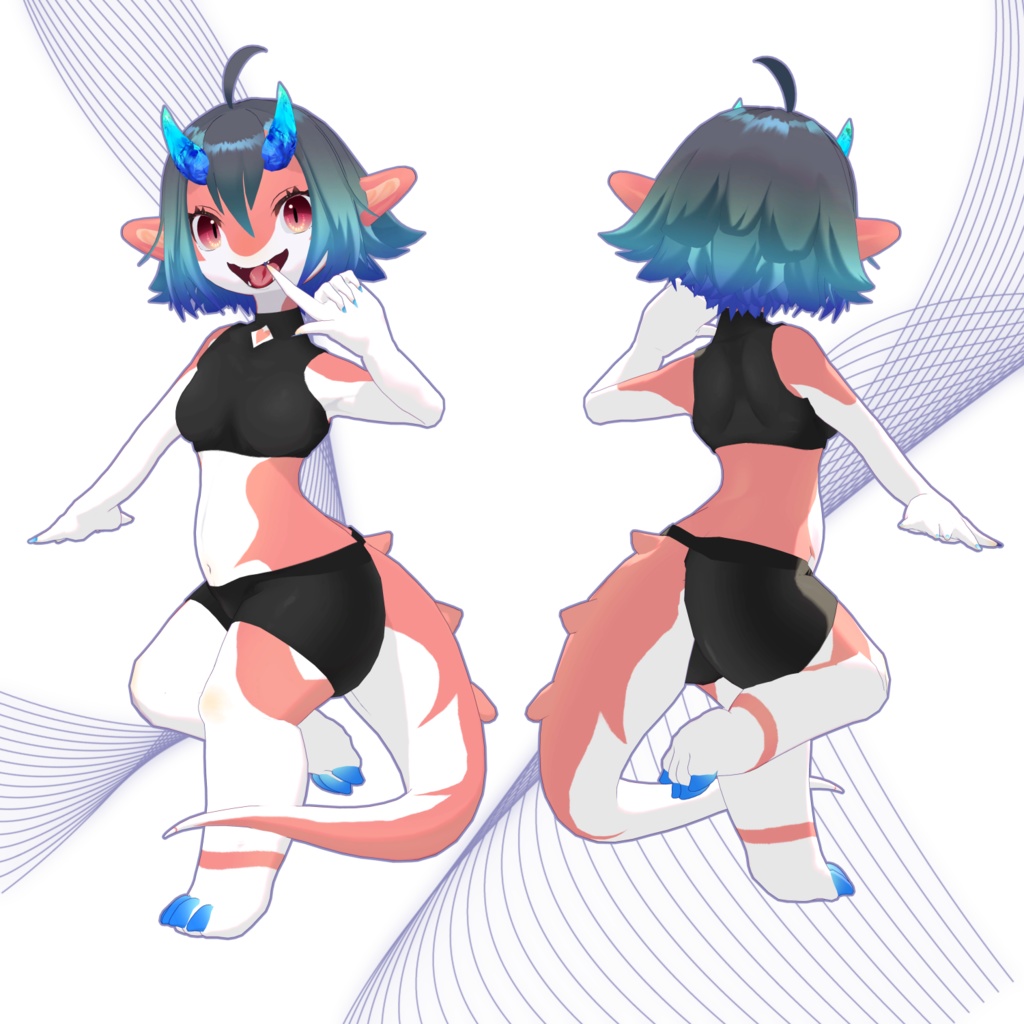 【VRC想定】オリジナル3Dモデル アニア ANIA