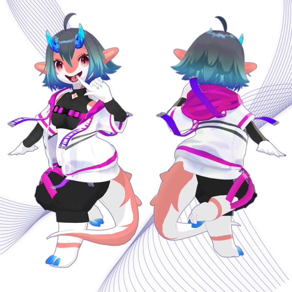 【VRC想定】オリジナル3Dモデル アニア ANIA