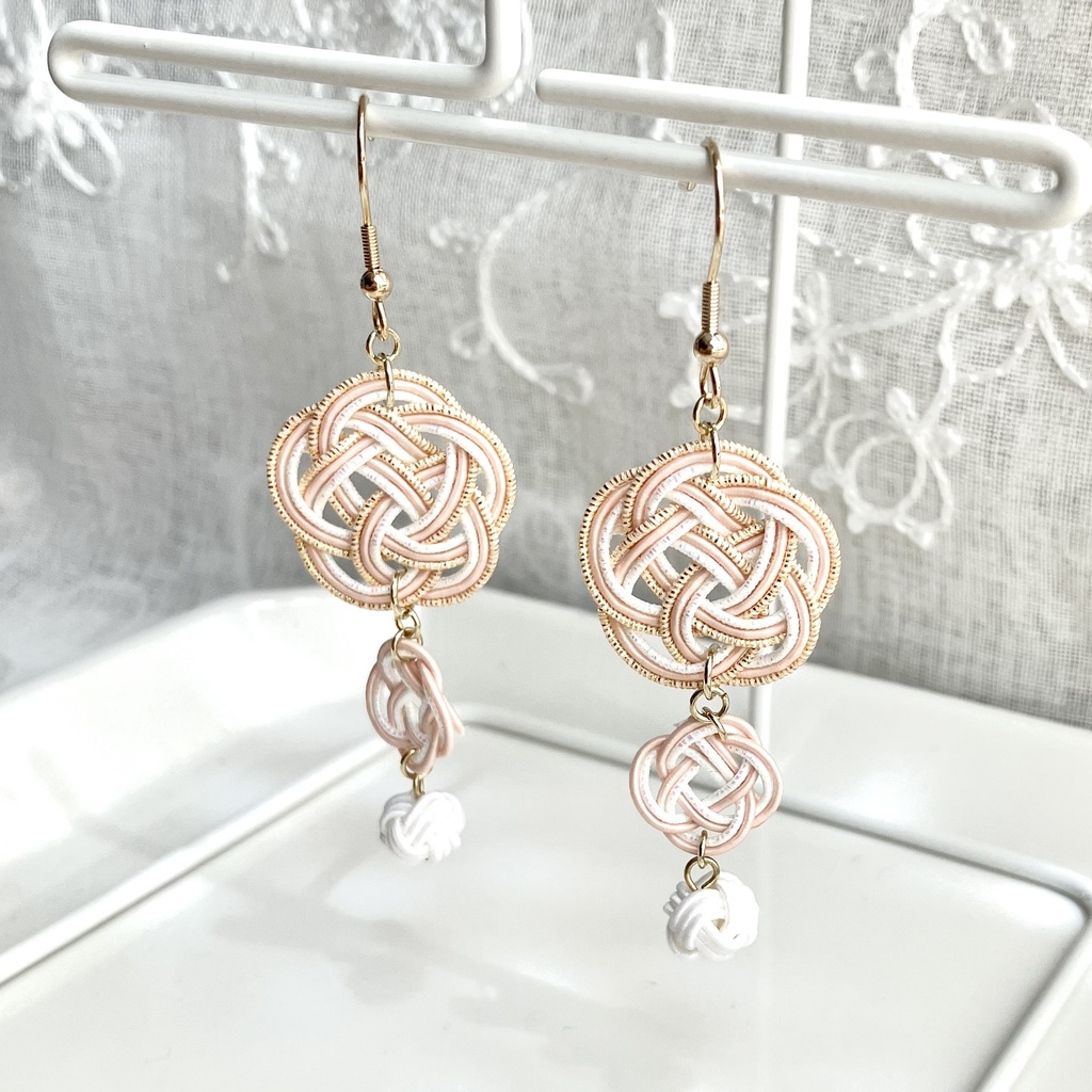 梅と菜の花のピアス(イヤリング) はいざくら