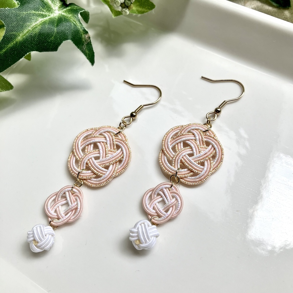 梅と菜の花のピアス（イヤリング） はいざくら