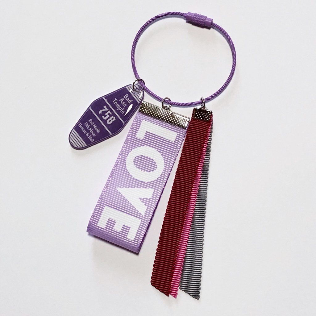 推しディビLOVEリボンキーホルダー