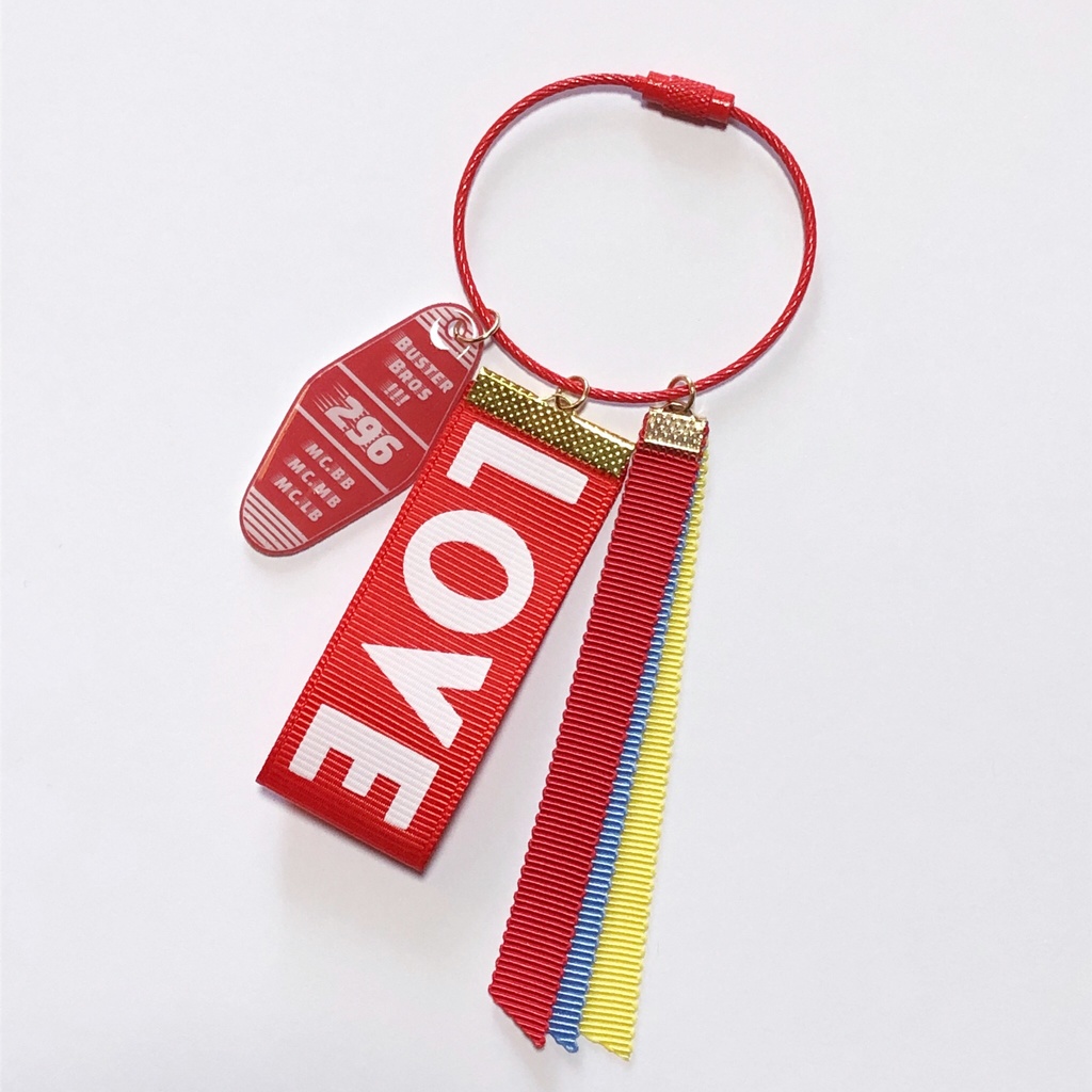 推しディビLOVEリボンキーホルダー