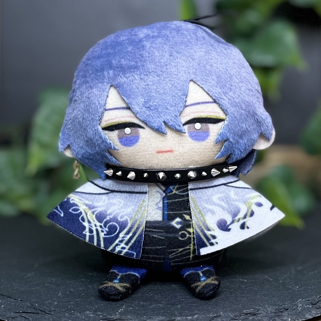 にじぱぺ(首周り11~13cmぬい)サイズ スタッズチョーカー