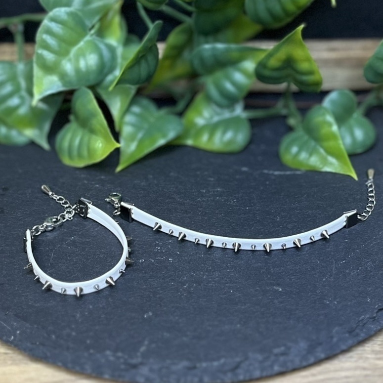 にじぱぺ(首周り11~13cmぬい)サイズ スタッズチョーカー