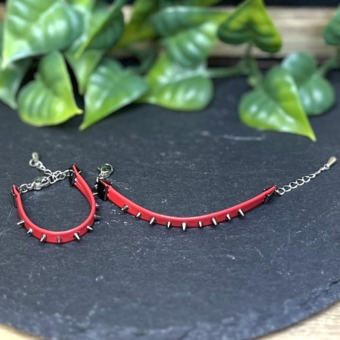 10~12cmぬい用 スタッズチョーカー