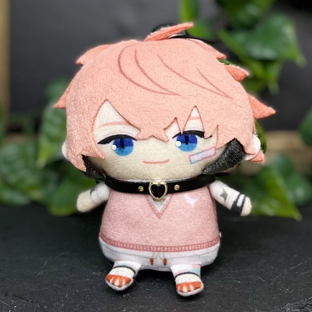 にじぱぺ(首周り11~13cmぬい)サイズ ハートチョーカー