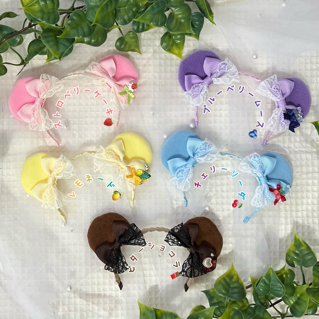 クマ耳カチューシャ(にじまる、にじぬいサイズ)