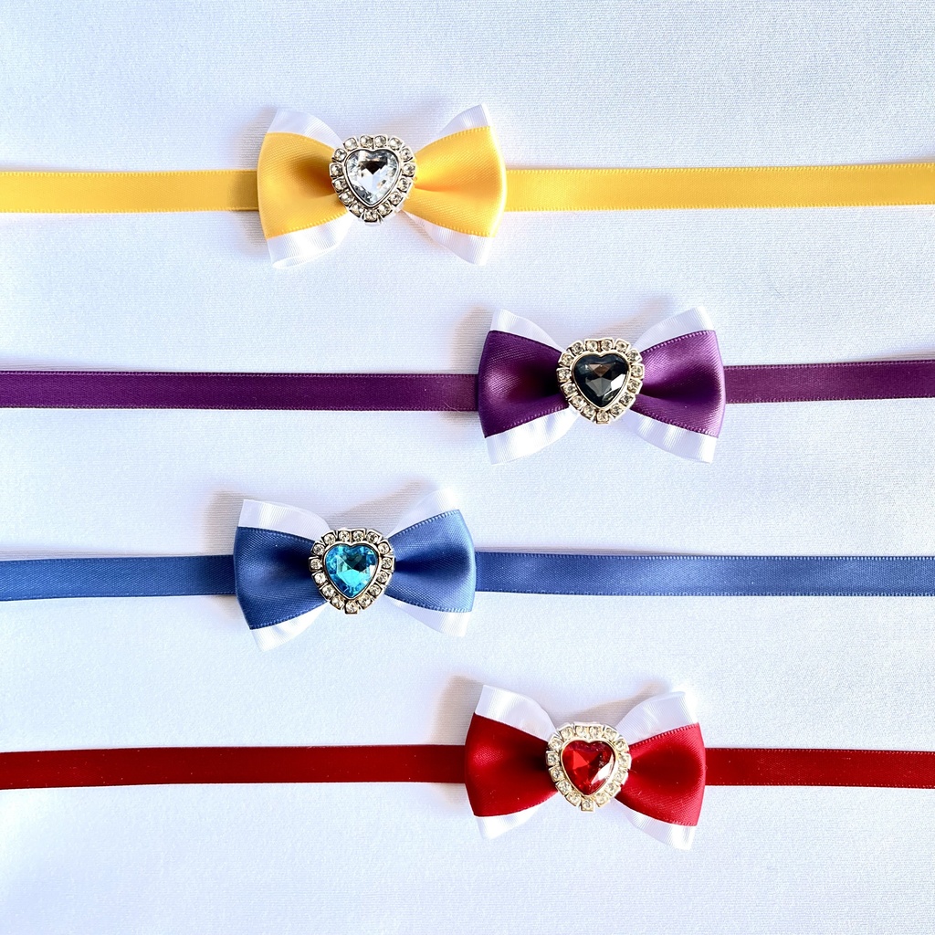 キラキラリボンの首飾り(首周り〜19cmぬい対応)