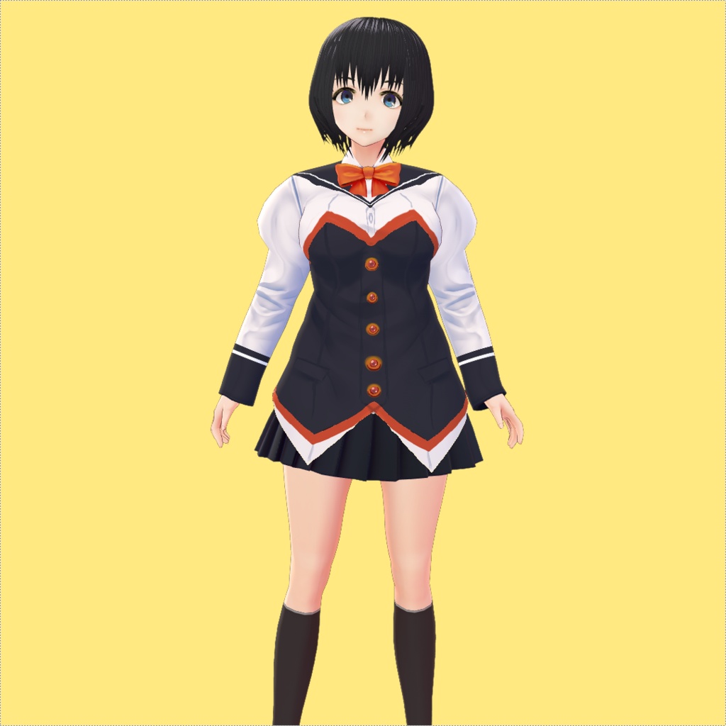 恋愛ADV学園女子制服 | #VRoid